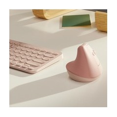 Logitech Lift Vertical Ergonomic Mouse - Wireless Optical in Pink | Ultimate Comfort & Precision
